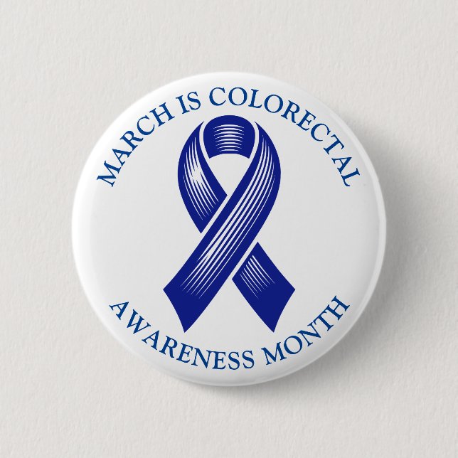 Mars är Colorectal Awareness Month Knapp (Framsida)