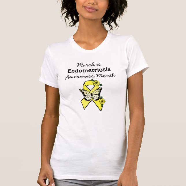Mars är Endometriosis Awareness Month T-Shirt (Framsida)