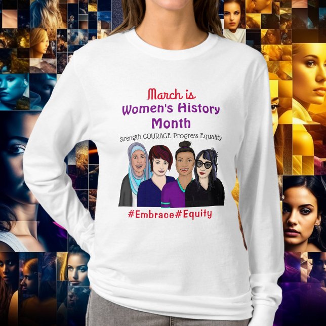 Mars är kvinnohistoriens månad t shirt (Skapare uppladdad)