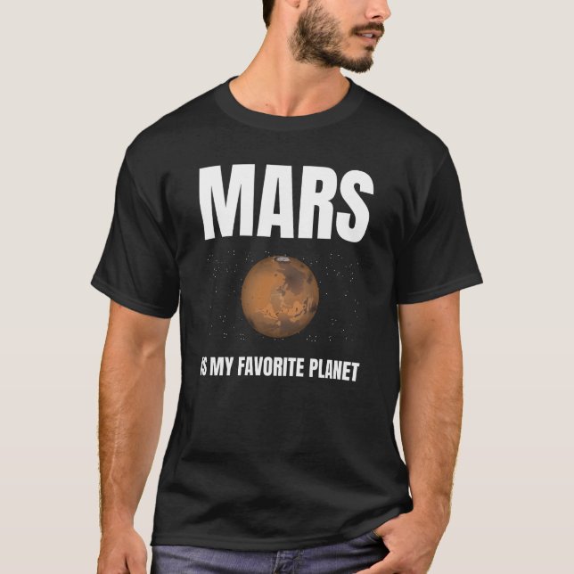 Mars är min favoritplanet t shirt (Framsida)
