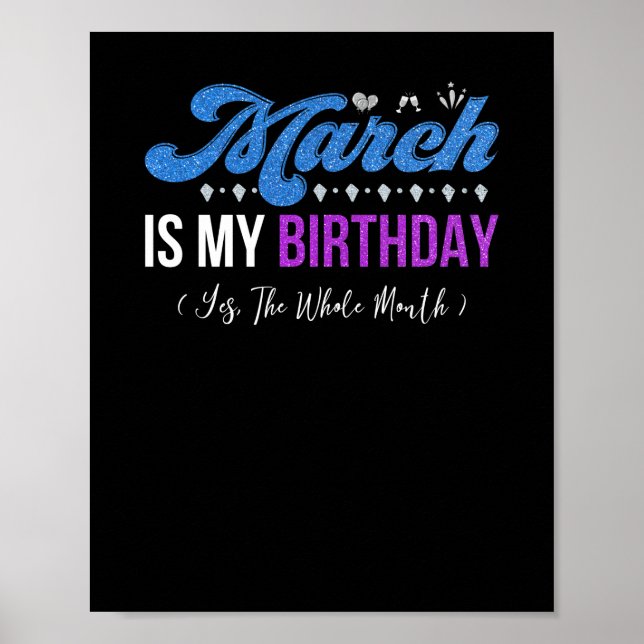 Mars är min födelsedag hela januari poster (Framsidan)
