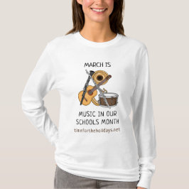Mars är Music i vår Skolor-månad T Shirt