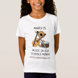 Mars är Music i vår Skolor-månad T Shirt