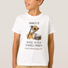 Mars är Music i vår Skolor-månad T Shirt