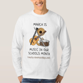 Mars är Music i vår Skolor-månad T Shirt
