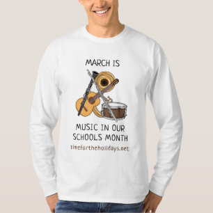 Mars är Music i vår Skolor-månad T Shirt