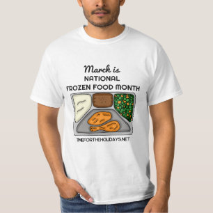 Mars är nationell frusen livsmedelsmånad t shirt