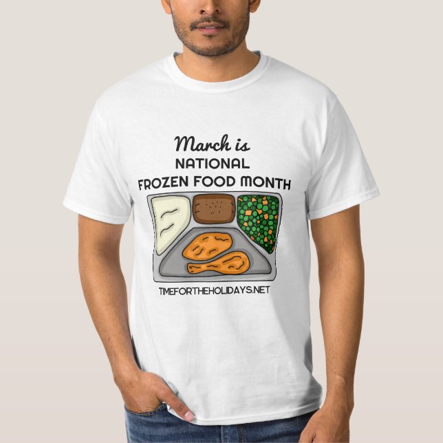 Mars är nationell frusen livsmedelsmånad t shirt (Framsida)