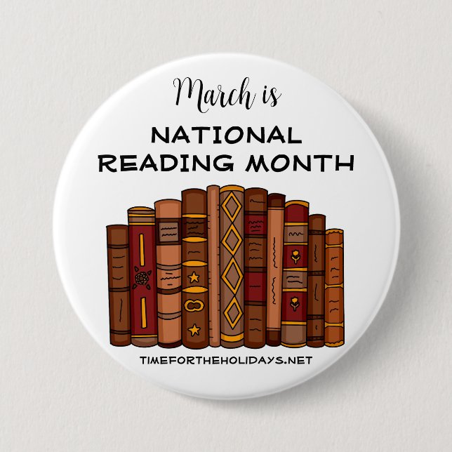 Mars är nationell läsmånad knapp (Framsida)