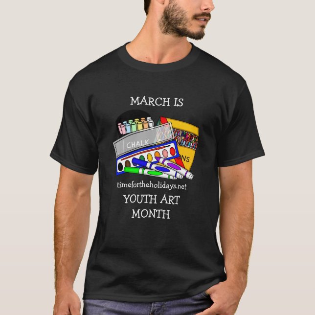 Mars är Ungdomsmånaden T Shirt (Framsida)