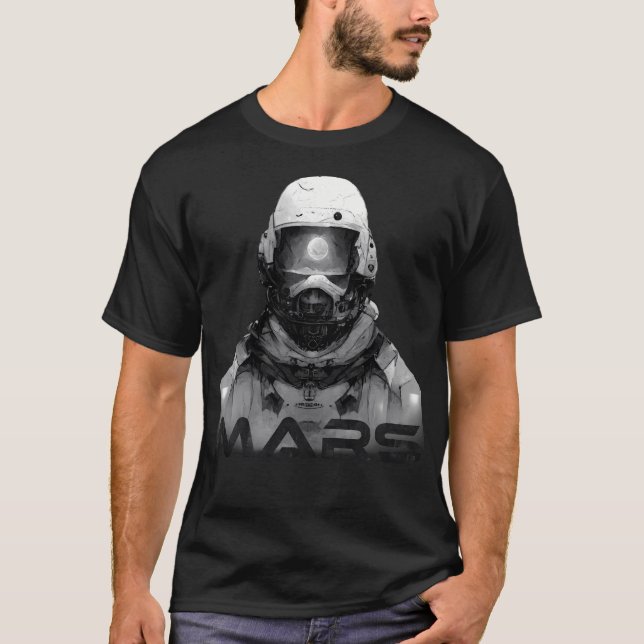 Mars Astronaut T Shirt (Framsida)