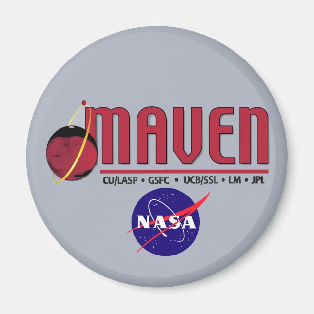 Mars Atmosphere och Volatile EvolutioN Magnet (Framsidan)