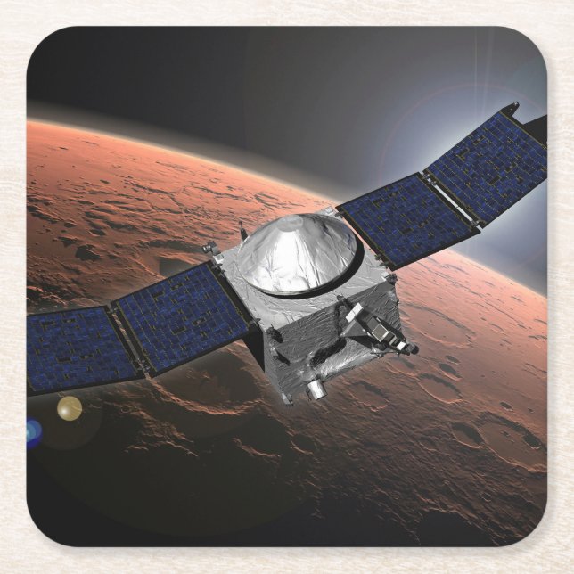 Mars Atmosphere och Volatile Evolution Uppdrag. Underlägg Papper Kvadrat (Framsidan)
