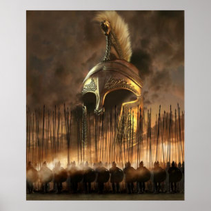 Mars av den grekiska phalanxen poster