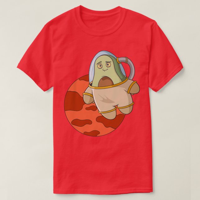 Mars Avocado Design för ett område Älskare T Shirt (Design framsida)