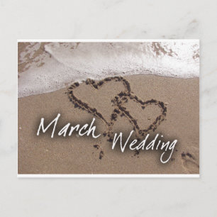 Mars Beach Destination Weddin... - Anpassad Meddelande Vykort