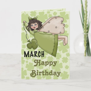 Mars Birthday Angel Kort