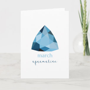 Mars Birthstone Aquamarine Kort