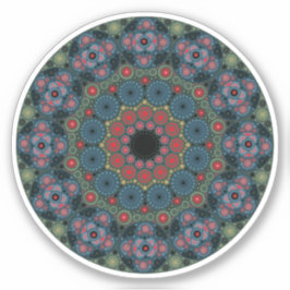 Mars Birthstone Bloodstone Mandala Sticker Klistermärken