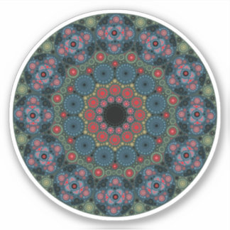 Mars Birthstone Bloodstone Mandala Sticker Klistermärken