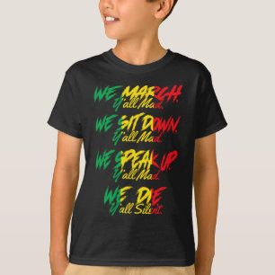 Mars Black Pride Afrikas amerikanska Junelfte T Shirt