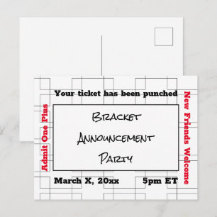 Mars Bracket Basket Meddelande Fest Vykort
