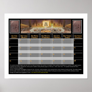 Mars Camping förbjuden Poster