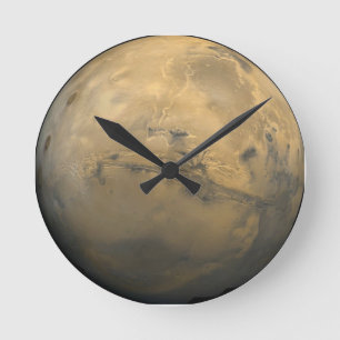 Mars Clock Rund Klocka