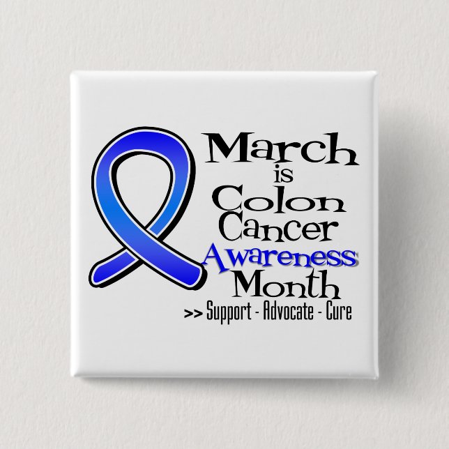 Mars Colon Cancer Awareness Month Knapp (Framsida)