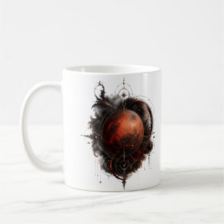 Mars Crimson Orbit Celestial Planet Mugg