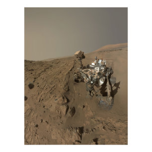 Mars Curiosity Red Martian Landcape Fototryck