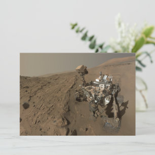 Mars Curiosity Red Martian Landcape Julkort