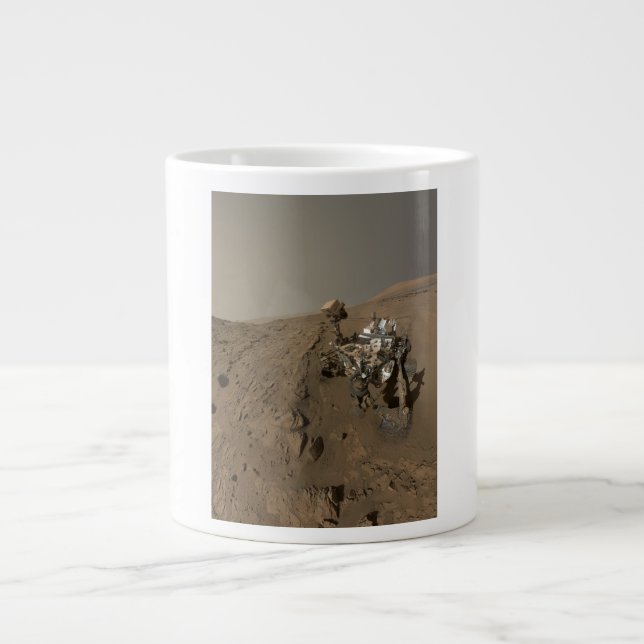 Mars Curiosity Red Martian Landcape Jumbo Mugg (Framsidan)