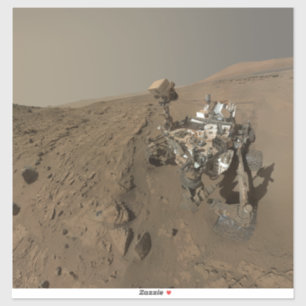 Mars Curiosity Red Martian Landcape Klistermärken