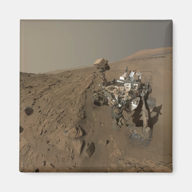 Mars Curiosity Red Martian Landcape Magnet (Framsidan)