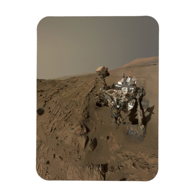 Mars Curiosity Red Martian Landcape Magnet (Vertikal)