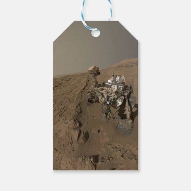 Mars Curiosity Red Martian Landcape Presentetikett (Framsidan)