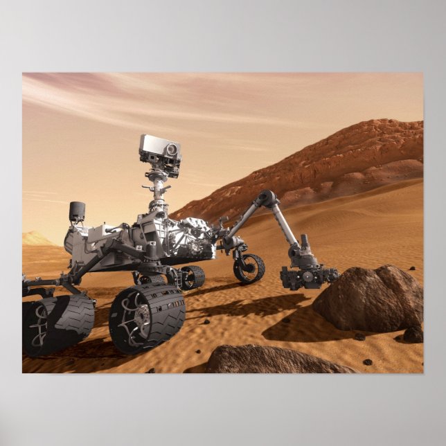 Mars Curiosity Rover Poster (Framsidan)
