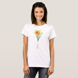 Mars Daffodil Birth Month Flower T Shirt