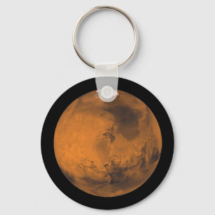 Mars den röda planeten i yttre rymden nyckelring