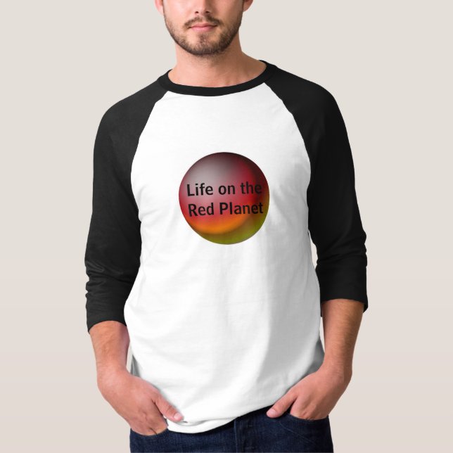 Mars den röda planeten t shirt (Framsida)