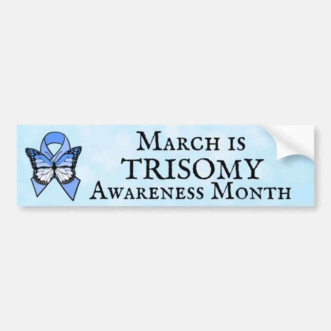Mars den Trisomy Awareness Month Bildekal (Framsidan)