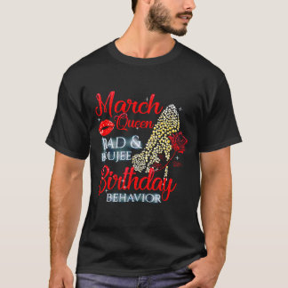 Mars drottning är dålig _ bujee födelsedagsbeteend t shirt
