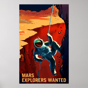 Mars Explorer ville ha - Poster rekrytering