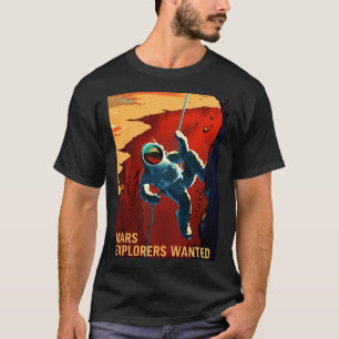 Mars Explorer ville resa till Mars Nasa Recruit T Shirt