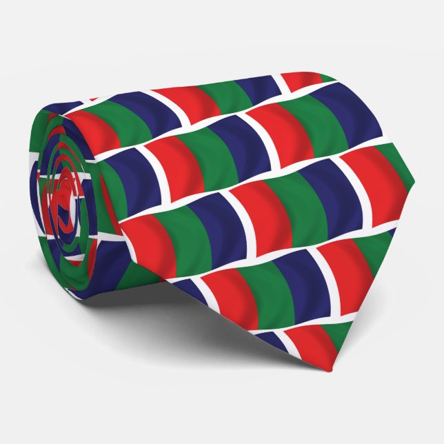 Mars Flag Knytning Slips (Rullad)