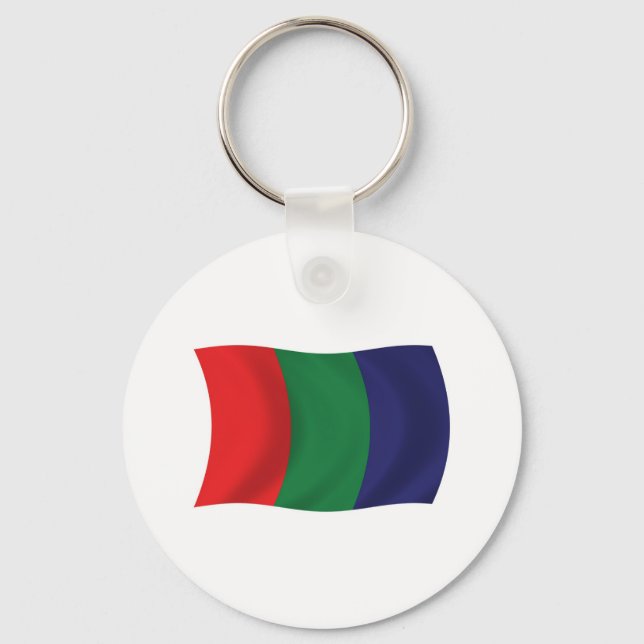Mars Flagga Keychain Nyckelring (Framsida)