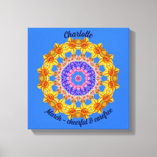 Mars Flower Personlig Mandala Zen Art Canvastryck (Framsida)