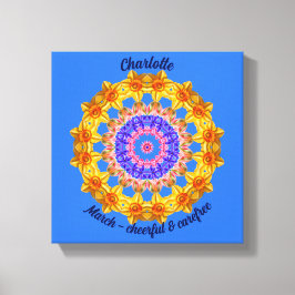 Mars Flower Personlig Mandala Zen Art Canvastryck