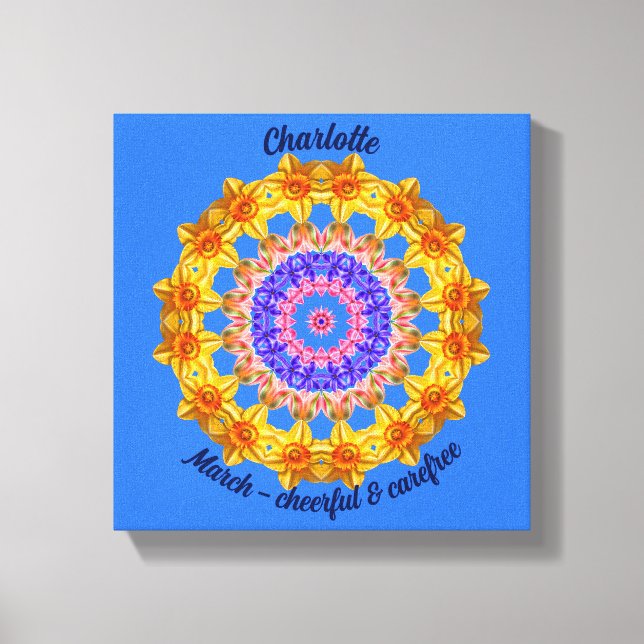 Mars Flower Personlig Mandala Zen Art Canvastryck (Framsida)